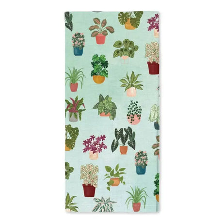 Houseplants Tea Towel - One Canoe Two Paper Co. - The Woods Maine