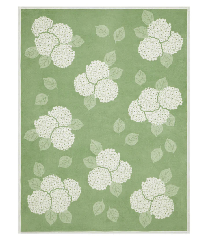 Hydrangeas Sage Blanket - Chappy Wrap