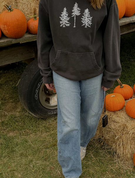 Three Pines® Midweight Relaxed Fit Hooded Maine Sweatshirt ( 2 colors available)