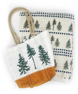 BUNDLE: Three Pines® x ChappyWrap® Original or Midi Blanket + Three Pines®  Forest Lined Handbag by Sea Bag