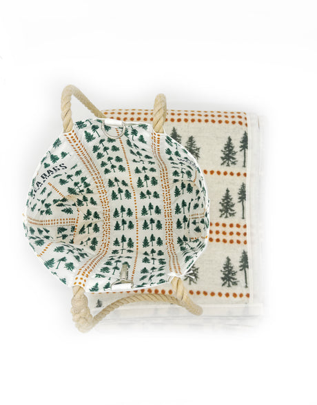 BUNDLE: Three Pines® x ChappyWrap® Original or Midi Blanket + Three Pines®  Forest Lined Handbag by Sea Bag