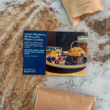 Lemon Blueberry Muffins with Maple Crumble Recipe Kit - SKORDO