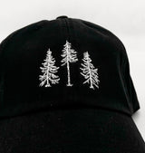 Three Pines® Embroidered Maine Baseball Hat (4 Colors Available) by The Woods Maine®