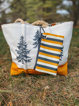 The Woods Maine®: Pinstripe Sea Bags® Wristlet