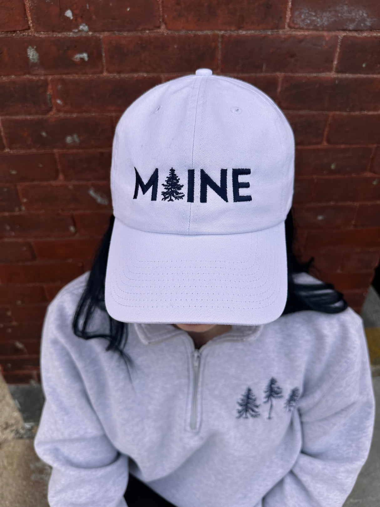 My Maine White Baseball Hat by The Woods Maine®