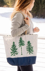 BUNDLE: Three Pines®️: Loon Lined Sea Bags Medium Tote +  Loon Wristlet