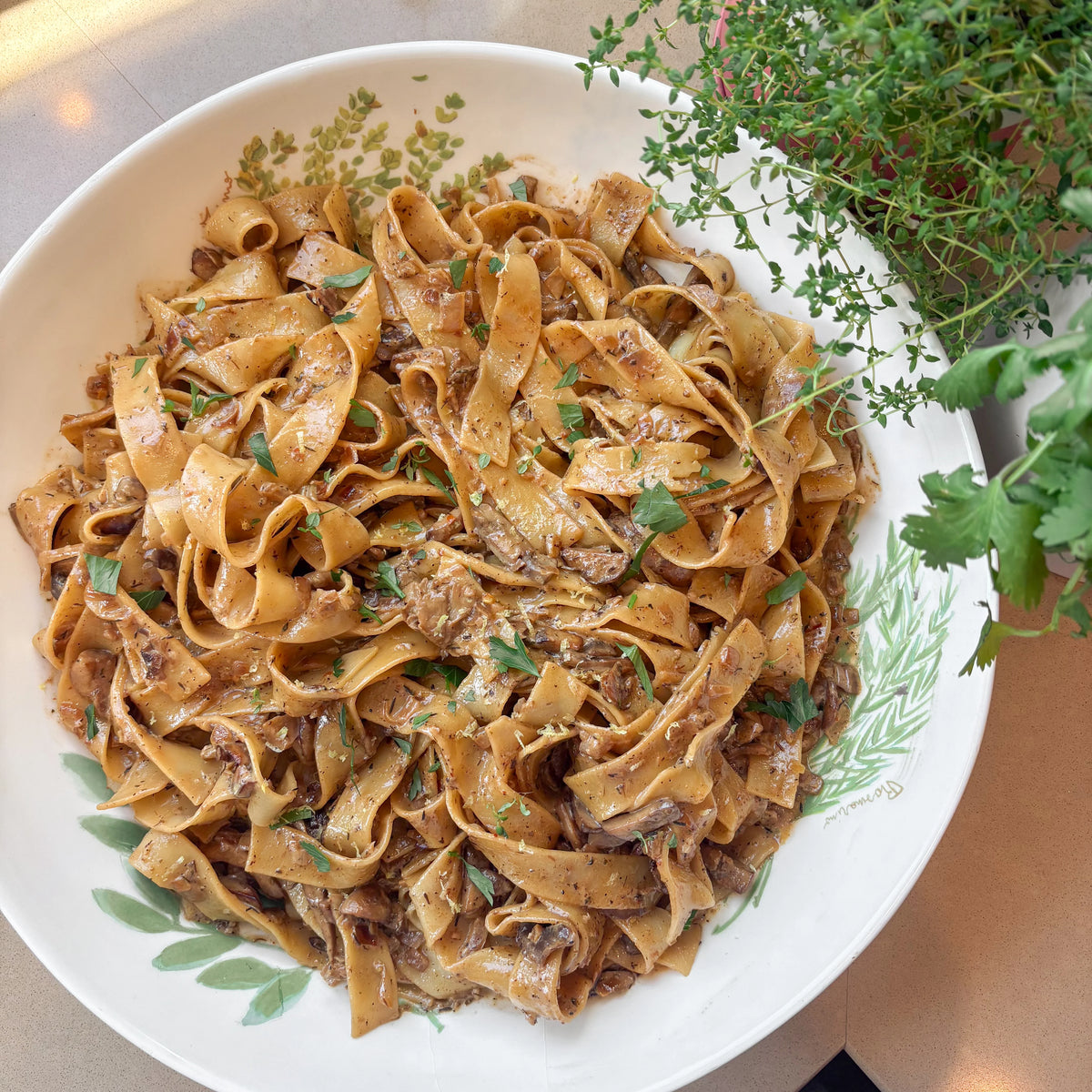 Mushroom Herb Pappardelle Recipe Kit - SKORDO