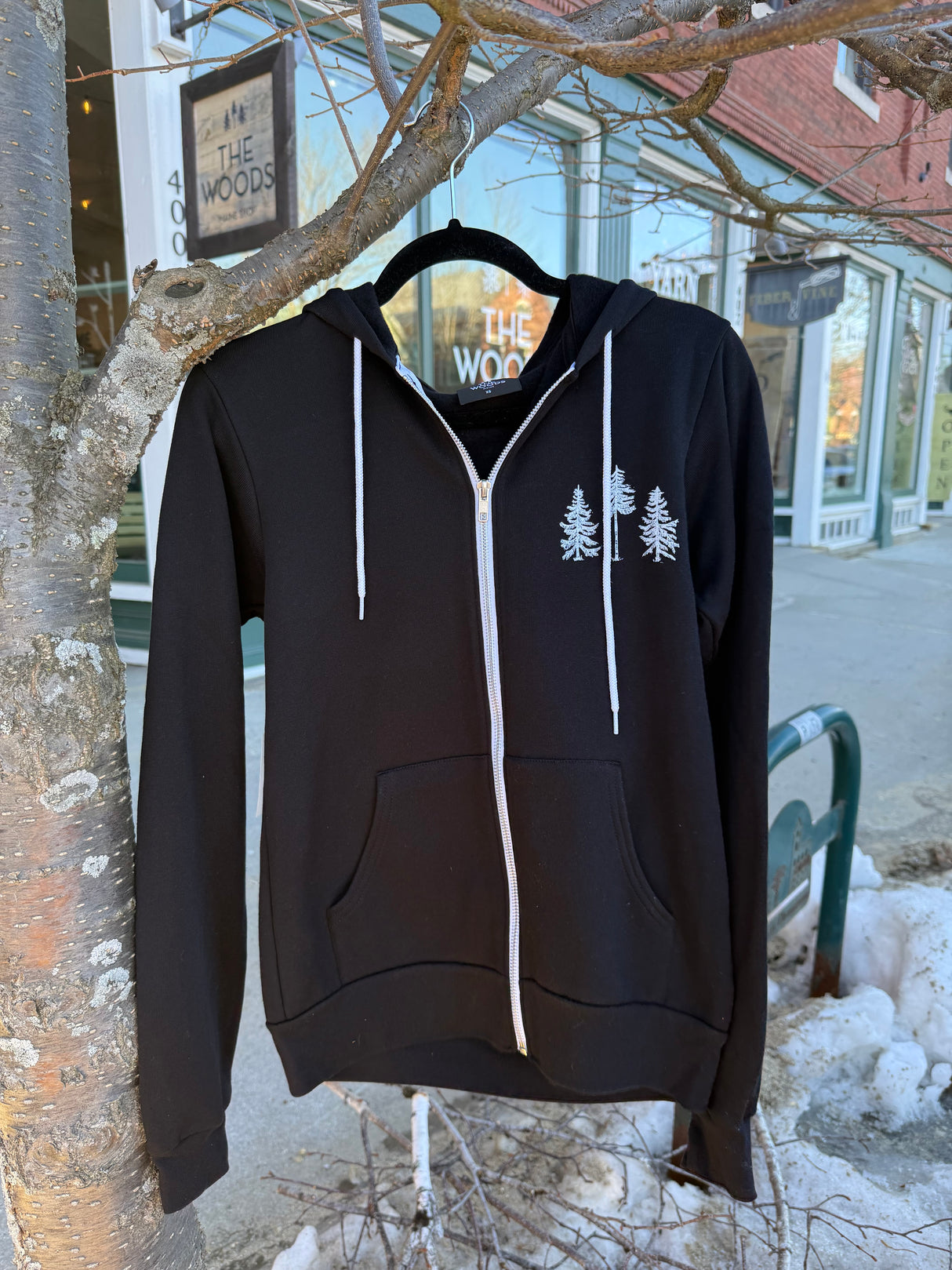 The Norway Maine Lightweight Zip Hoodie by The Woods Maine® (Three Colors Available)