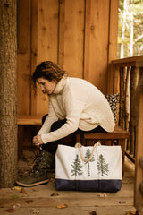 The Woods Maine Three Pines®: Loon Zip Top Sea Bags® Weekender Tote