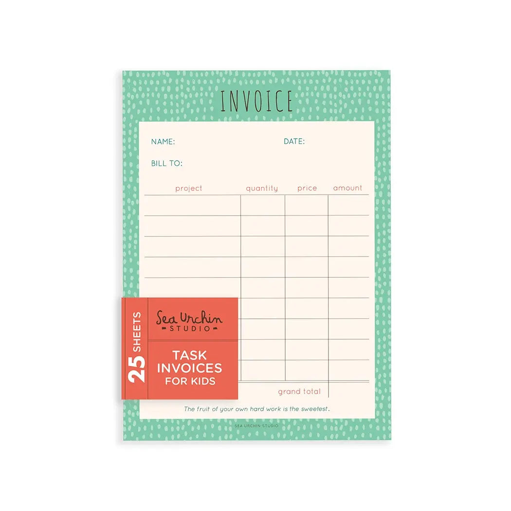 Kids Invoices - Sea Urchin Studio - The Woods Maine