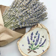 Lavender Bunch Oyster Trinket Dish - Alison Brooke Designs | Handmade in Maine - The Woods Maine