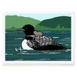 Loon and Baby Card - mollyOcards - The Woods Maine