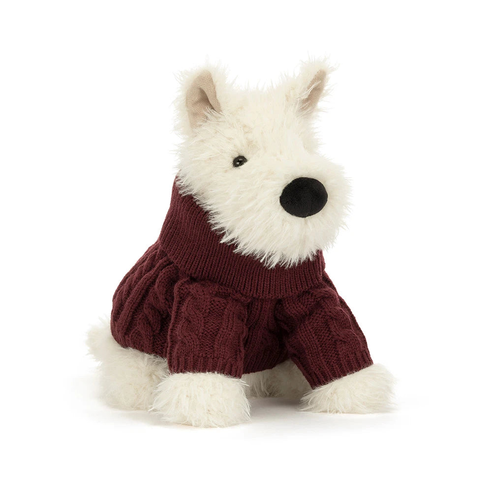 Munro Scottie Dog 'Winter Jumper' - JellyCat