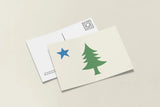 Maine Bicentennial 1901 Flag Postcard - Little Something Co. - The Woods Maine
