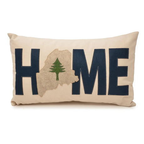 Maine Home Pinetree 14" x 21" Pillow - The Salty Cottage | MADE IN THE USA - The Woods Maine