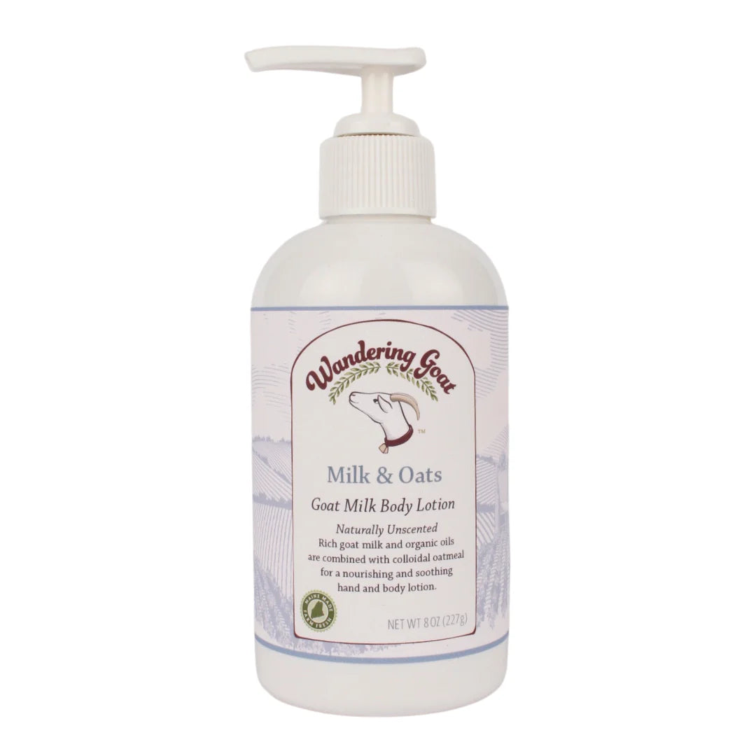 Milk & Oats (Unscented) Goat Milk Lotion - Wandering Goat Maine