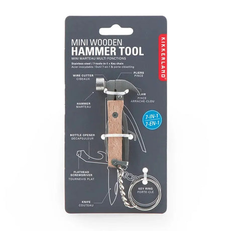 Mini Hammer Tool Keychain - Kikkerland Kikkerland