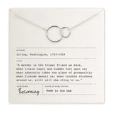 Mother Silver Necklace - Becoming Jewelry - The Woods Maine