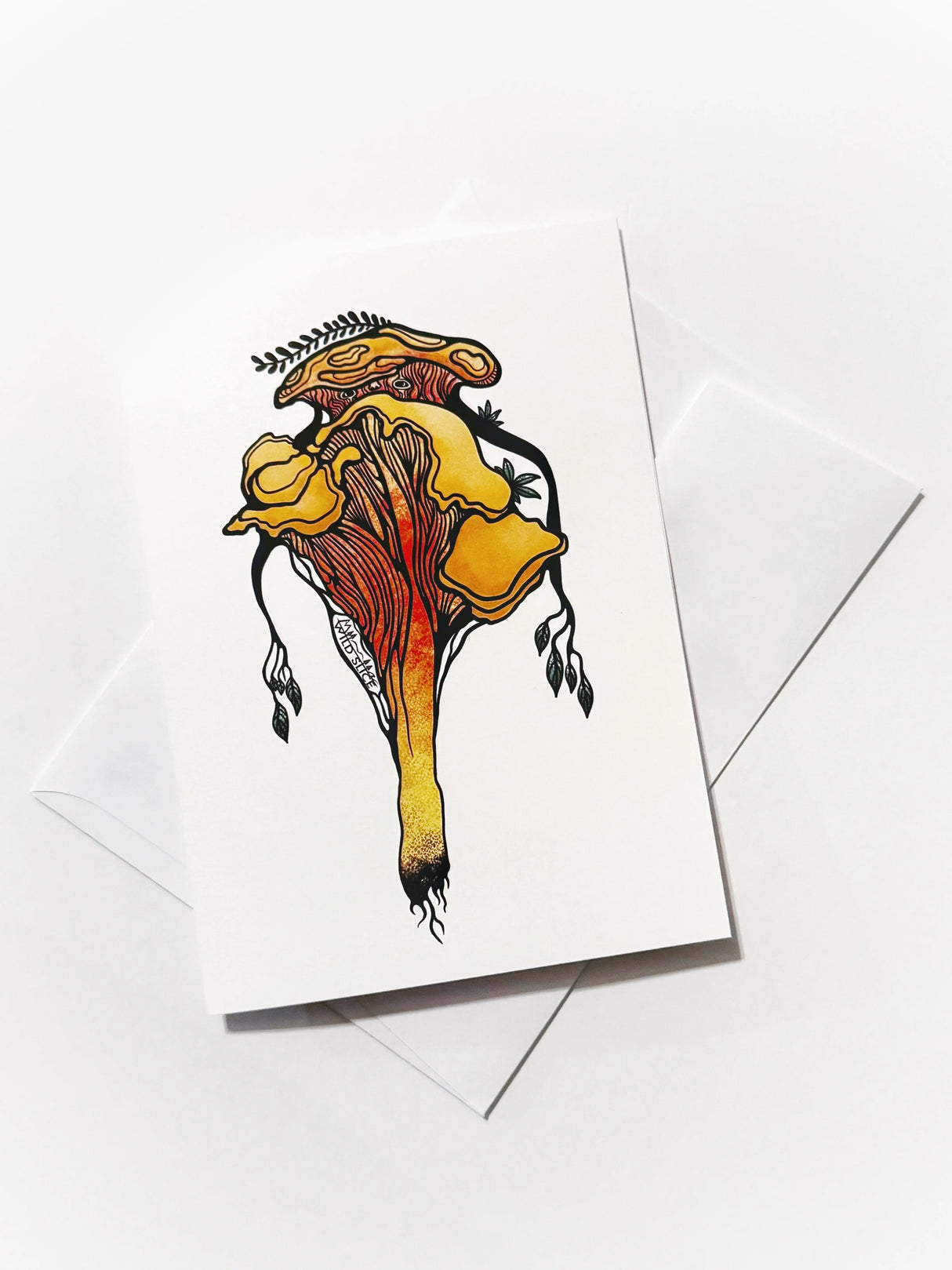 Mushroom Rootling Card - Wild Slice - The Woods Maine