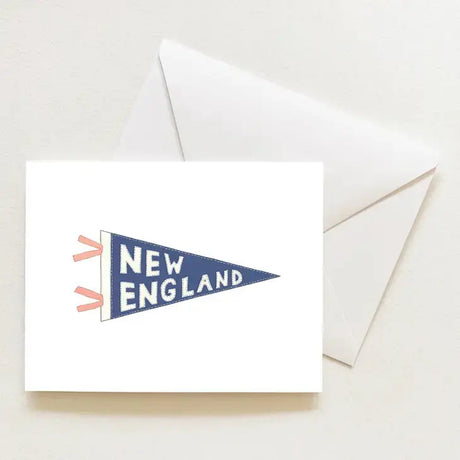 New England Pennant Individual Note Card - Sara Fitz - The Woods Maine