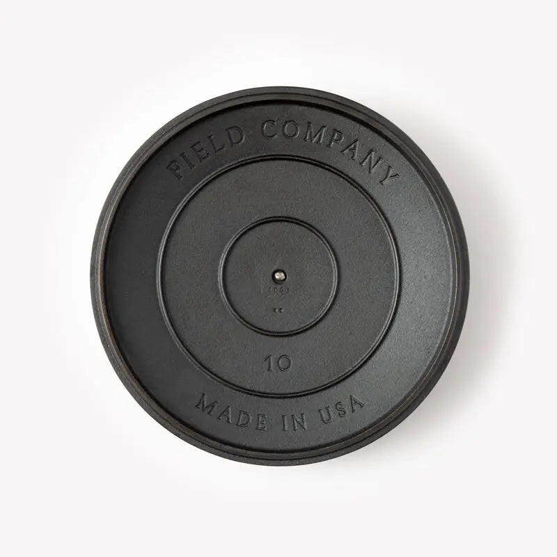No.10 Cast Iron Skillet Lid - Field Company | MADE IN USA - The Woods Maine