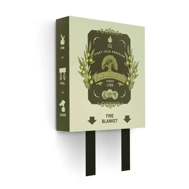 Olive Oil Design Fire Blanket - CHIC FIRE - The Woods Maine