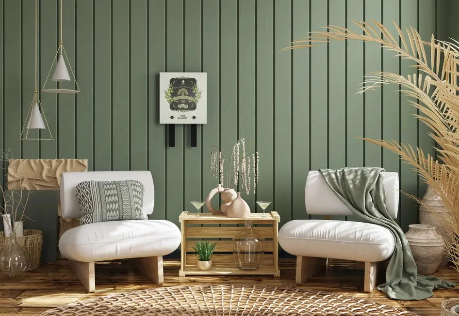 Olive Oil Design Fire Blanket - CHIC FIRE - The Woods Maine