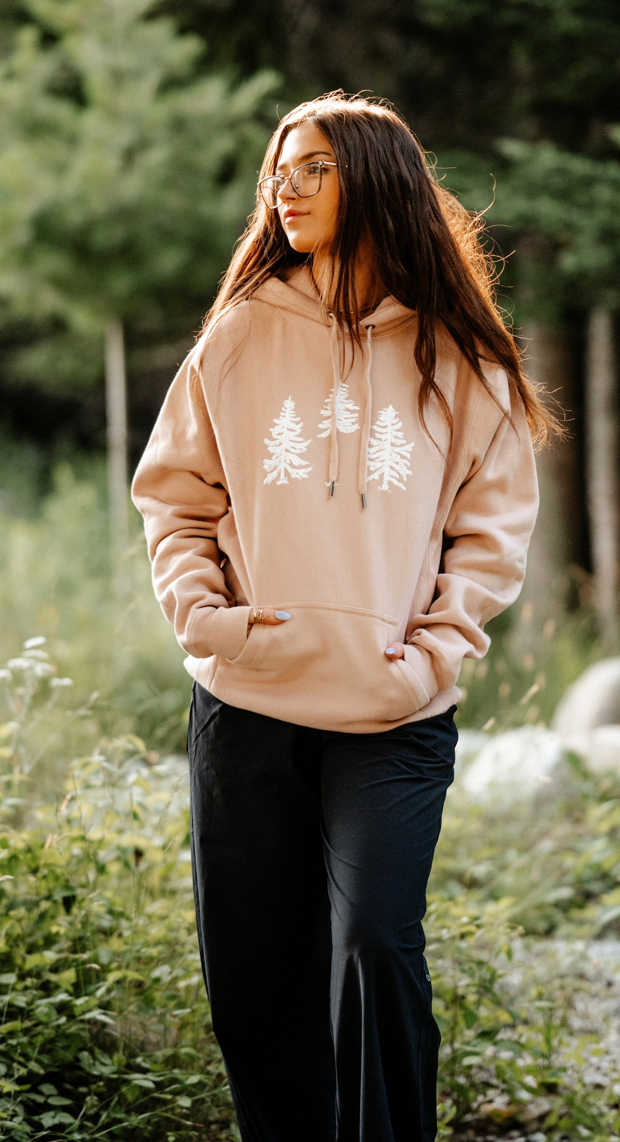 Dusty Pink Three Pines® Adult Maine Heavy Hoodie Sweatshirt