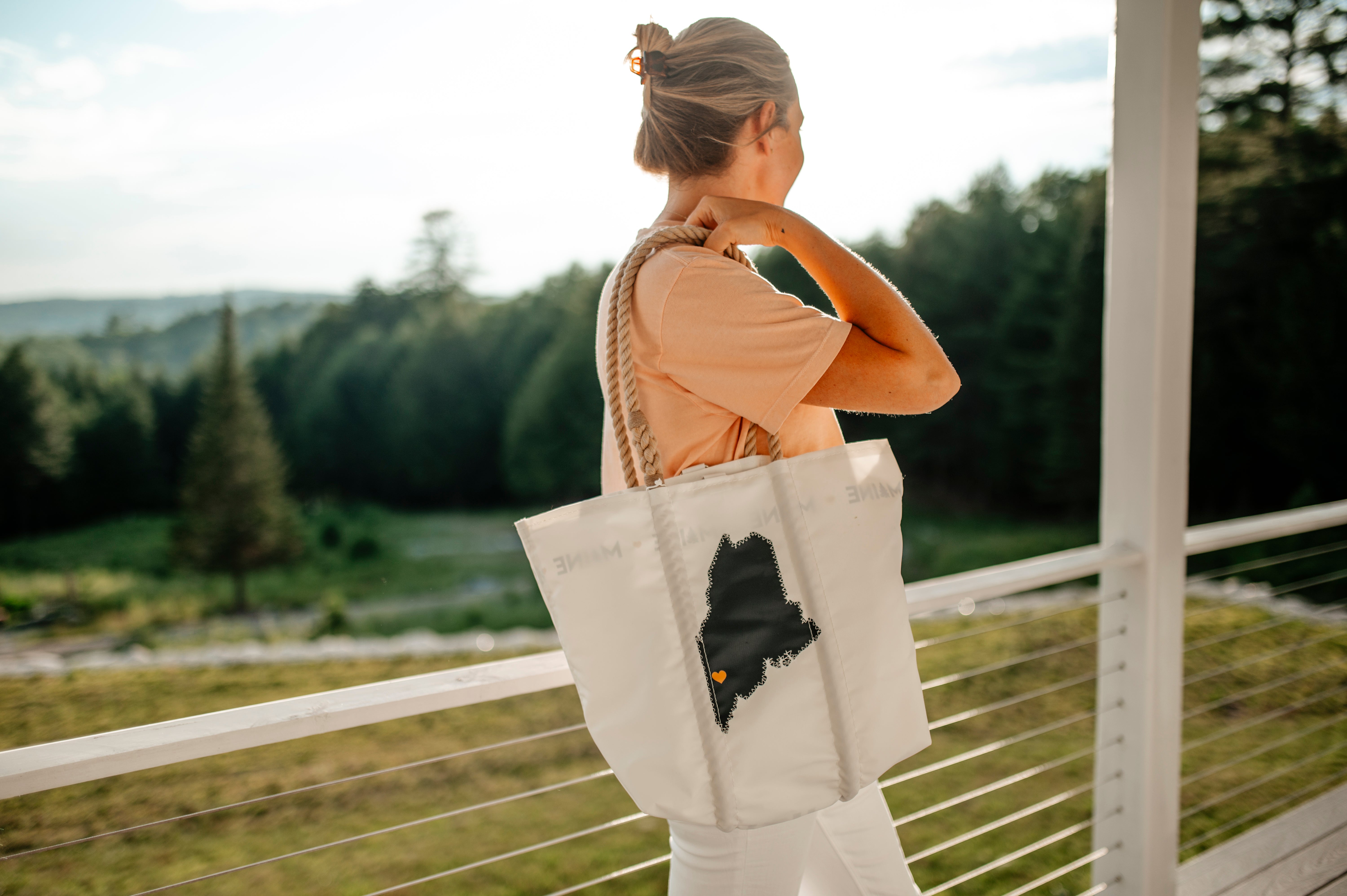 Heart of Maine Lined Medium Sea Bags® Tote by The Woods Maine