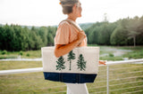 The Woods Maine Three Pines®: Loon Large Carry-All Tote | MADE IN MAINE