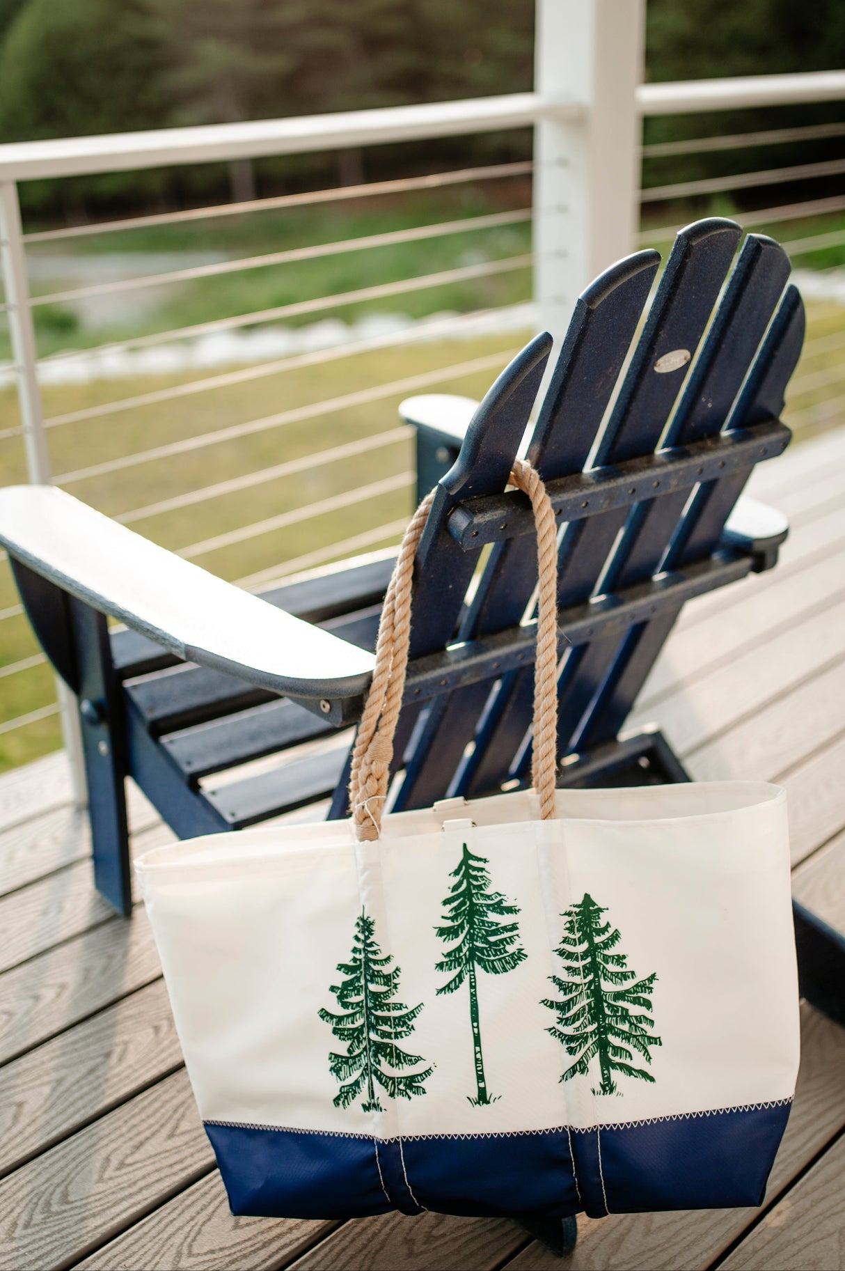The Woods Maine Three Pines®: Loon Large Carry-All Tote | MADE IN MAINE