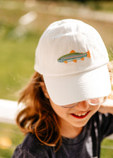 Three Pines® + Trout Youth Baseball Hat - The Woods Maine x Bits & Bows