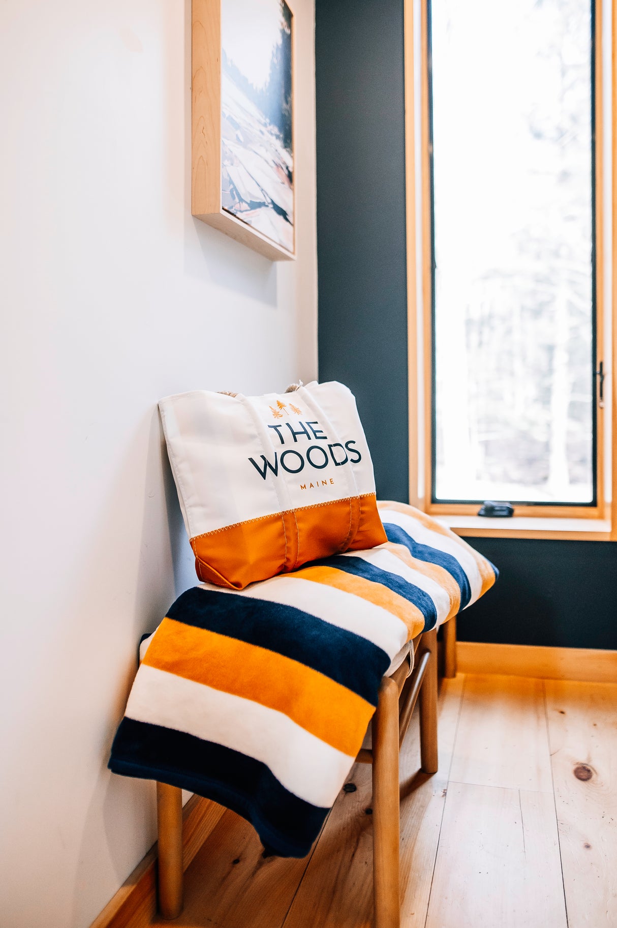 The Woods Maine®: Pinstripe x Chappy Wrap | Maine's Best Heirloom Blanket