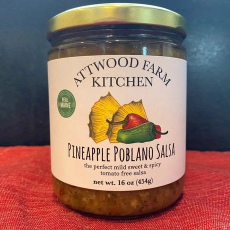 Pineapple Poblano Salsa 16oz - Attwood Farm Kitchen Attwood Farm Kitchen