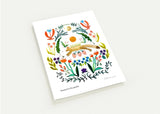 Reynard in the Garden Notecard 4-Pack - Kristin F. Simmons Watercolors - The Woods Maine