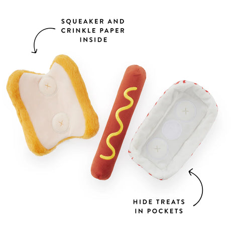 Hot Dog Interactive Snuffle Dog Toy - The Foggy Dog
