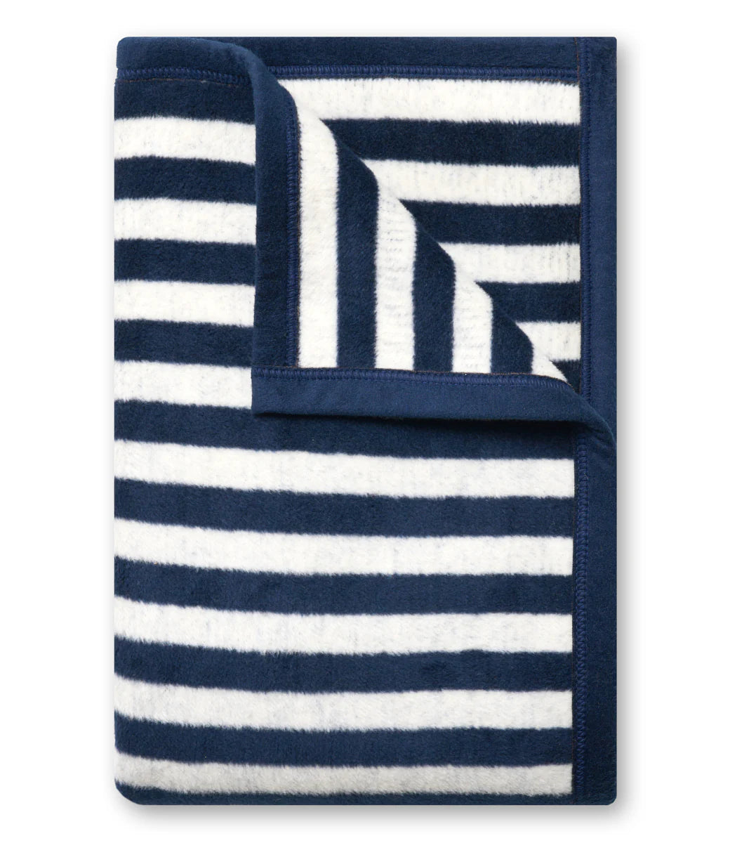 Sideline Stripe Navy Midi Blanket - ChappyWrap