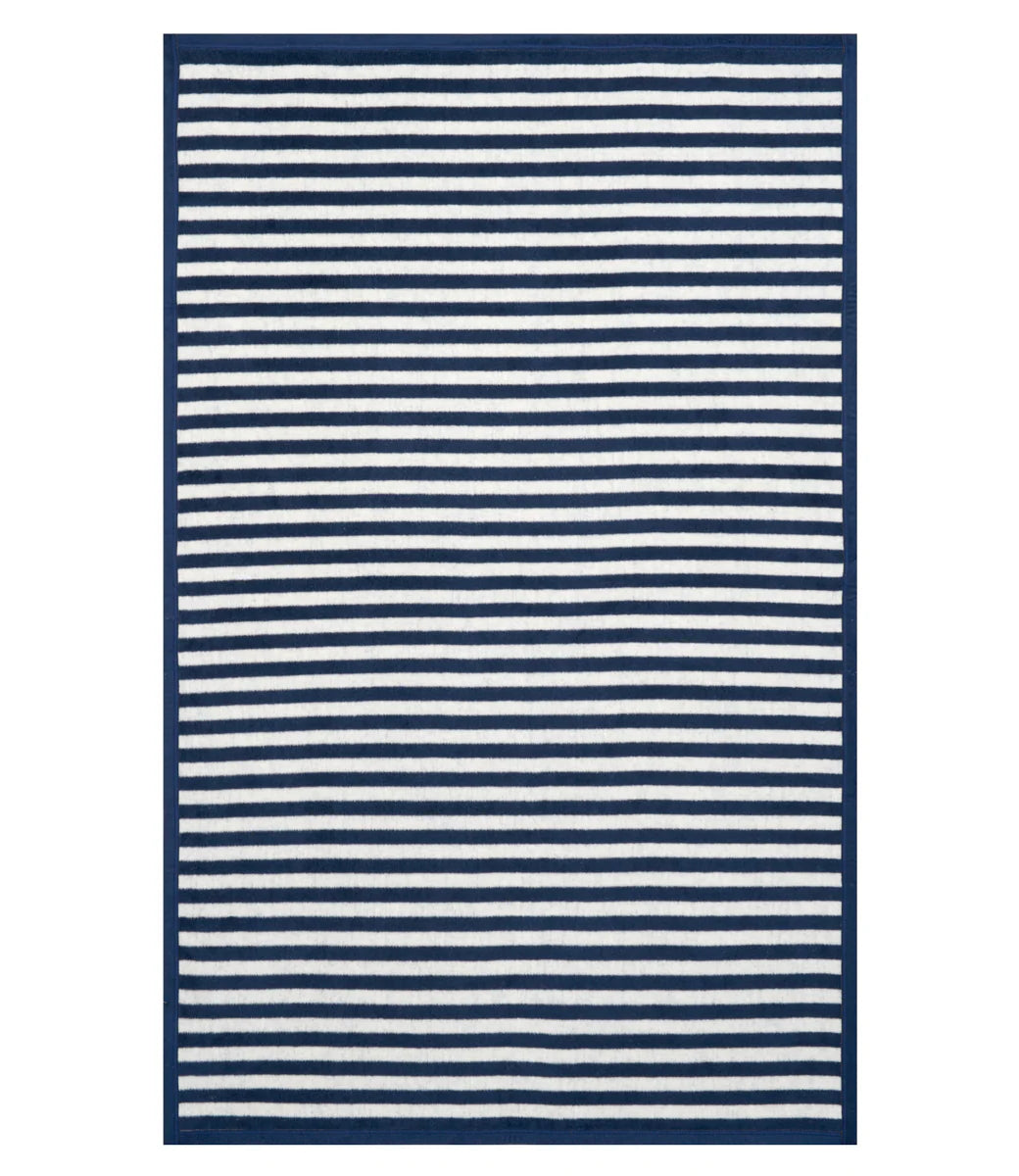 Sideline Stripe Navy Midi Blanket - ChappyWrap
