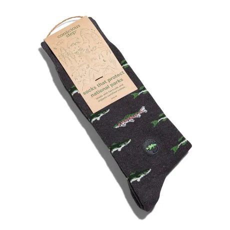 Socks That Protect National Parks with Trout - Conscious Step - The Woods Maine