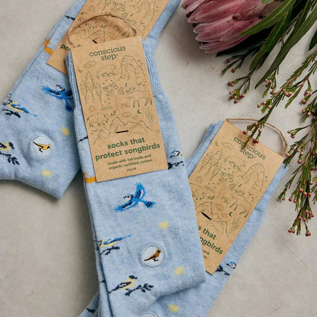 Socks That Protect Songbirds - Conscious Step - The Woods Maine