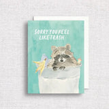 Sorry You Feel Like Trash Sympathy Card - Gert & Co - The Woods Maine
