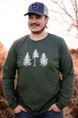 The Loon: Three Pines® Adult Long Sleeve - The Woods Maine