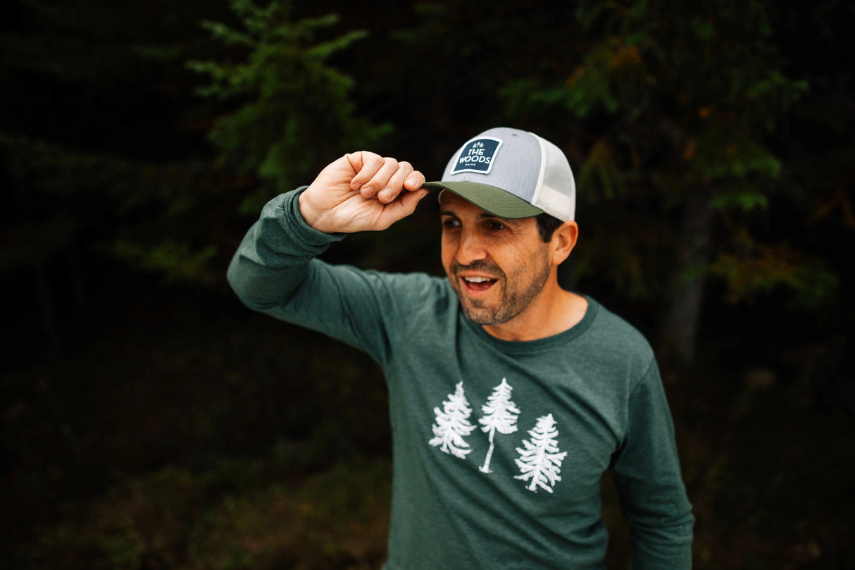 The Loon: Three Pines® Adult Long Sleeve - The Woods Maine