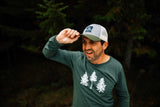 The Loon: Three Pines® Adult Long Sleeve - The Woods Maine