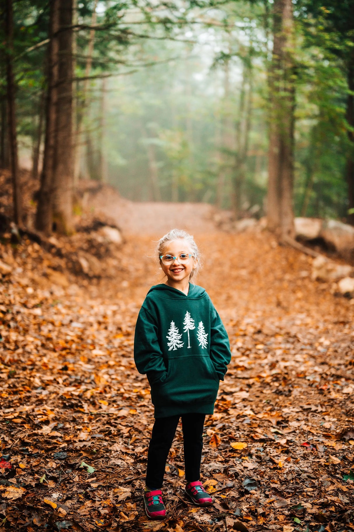The Loon: Three Pines® Youth Hoodie Sweatshirt - The Woods Maine