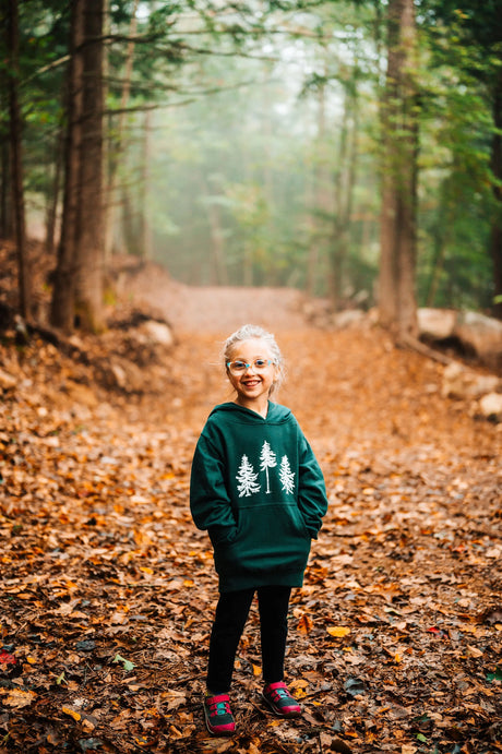 The Loon: Three Pines® Youth Hoodie Sweatshirt - The Woods Maine