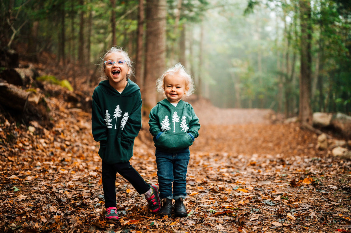 The Loon: Three Pines® Youth Hoodie Sweatshirt - The Woods Maine