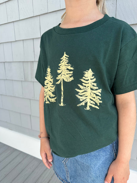 The Loon: Three Pines® Youth Short Sleeve - The Woods Maine