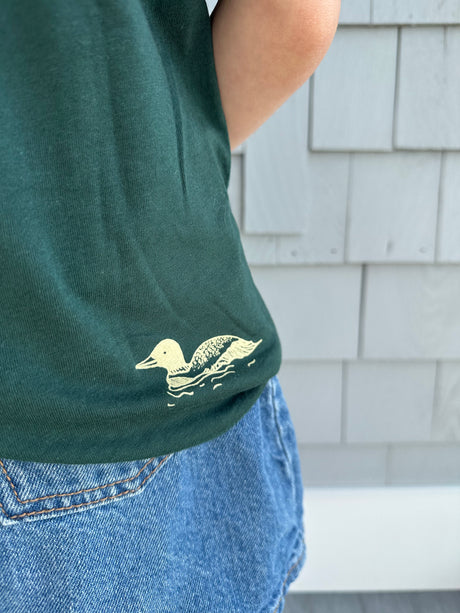 The Loon: Three Pines® Youth Short Sleeve - The Woods Maine