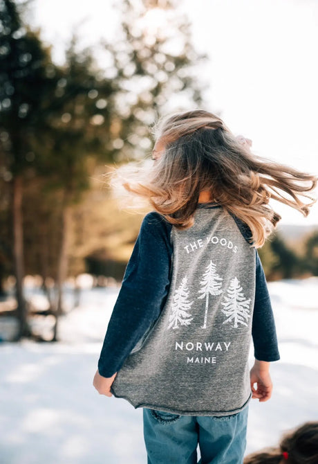 The Norway Toddler Baseball Long Sleeve - The Woods Maine